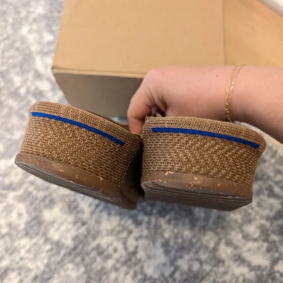 Rothy's The Casual Clog Teak Herringbone Size 8 - Picture 5 of 8